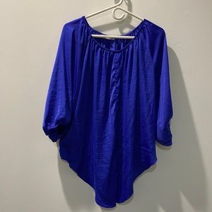 Blue Jennifer Lopez Bat blouse
